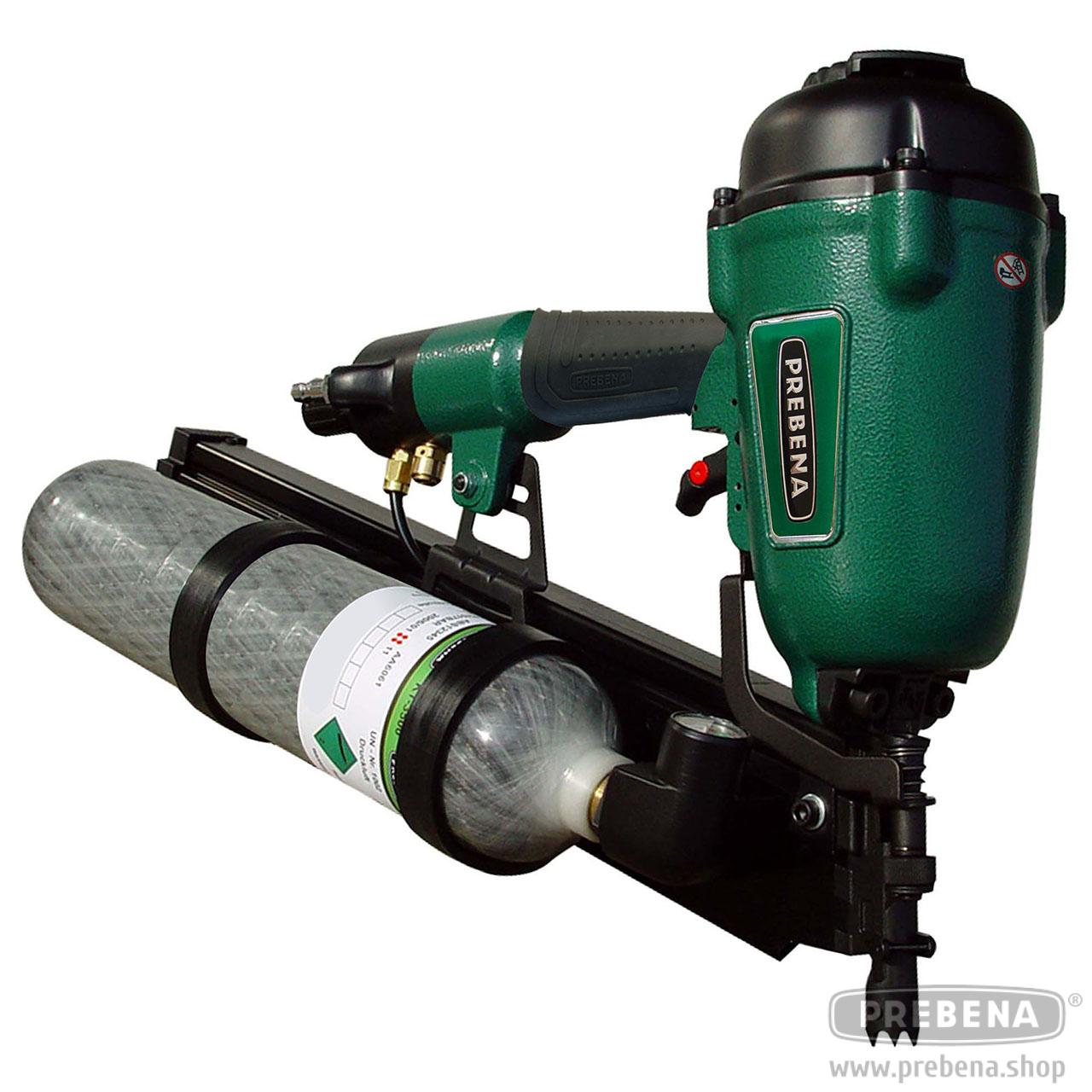 PREBENA PKT Druckluft-Kartuschennagler 50-90mm Rundkopf-Streifennägel