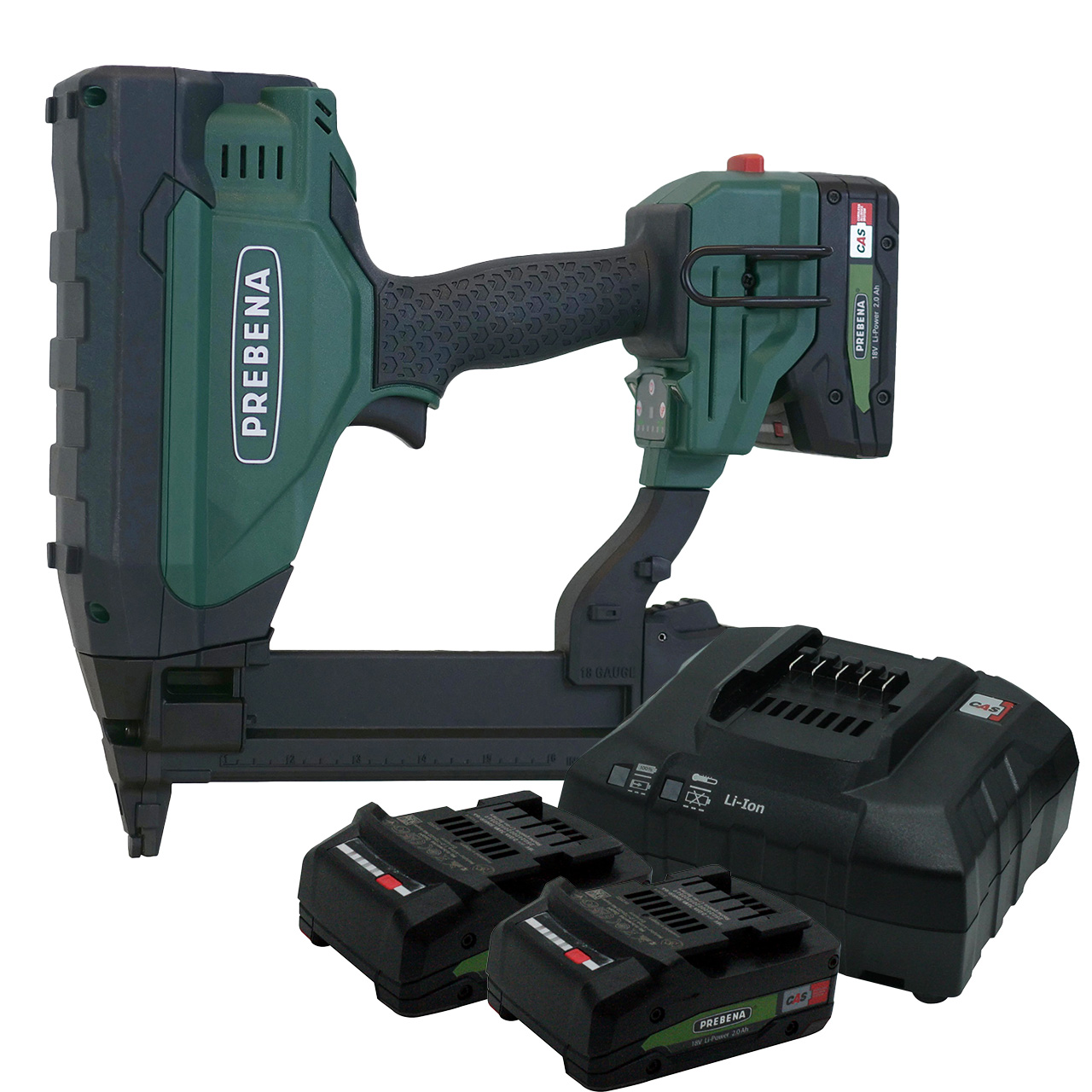 PKT-3-ES40-SET22 Cordless nailer for staples Type ES from 15-40 mm + 2 pcs. AKKU18-2,0-LI-POWER + AKKU-STATION12-36