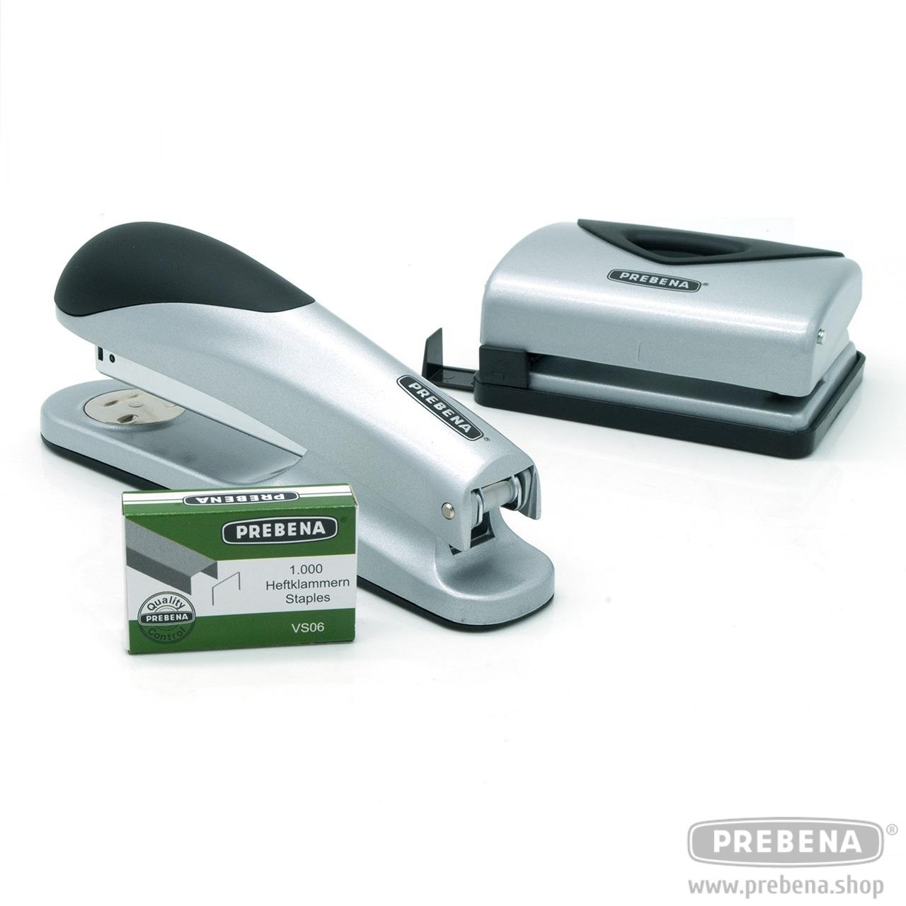 Bürotacker-Set Silber von PREBENA