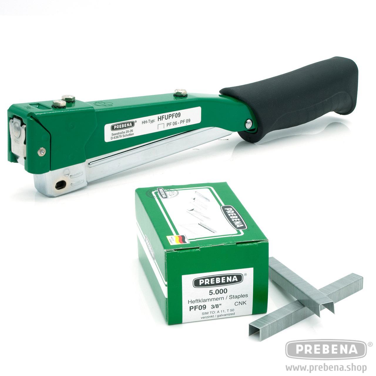 HFUPF09 Hefthammer für 6-9mm + 1x PF09CNK Heftklammern