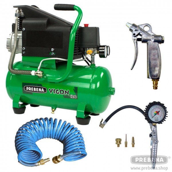 VIGON 240 Compressor + spiral hose + tire inflator